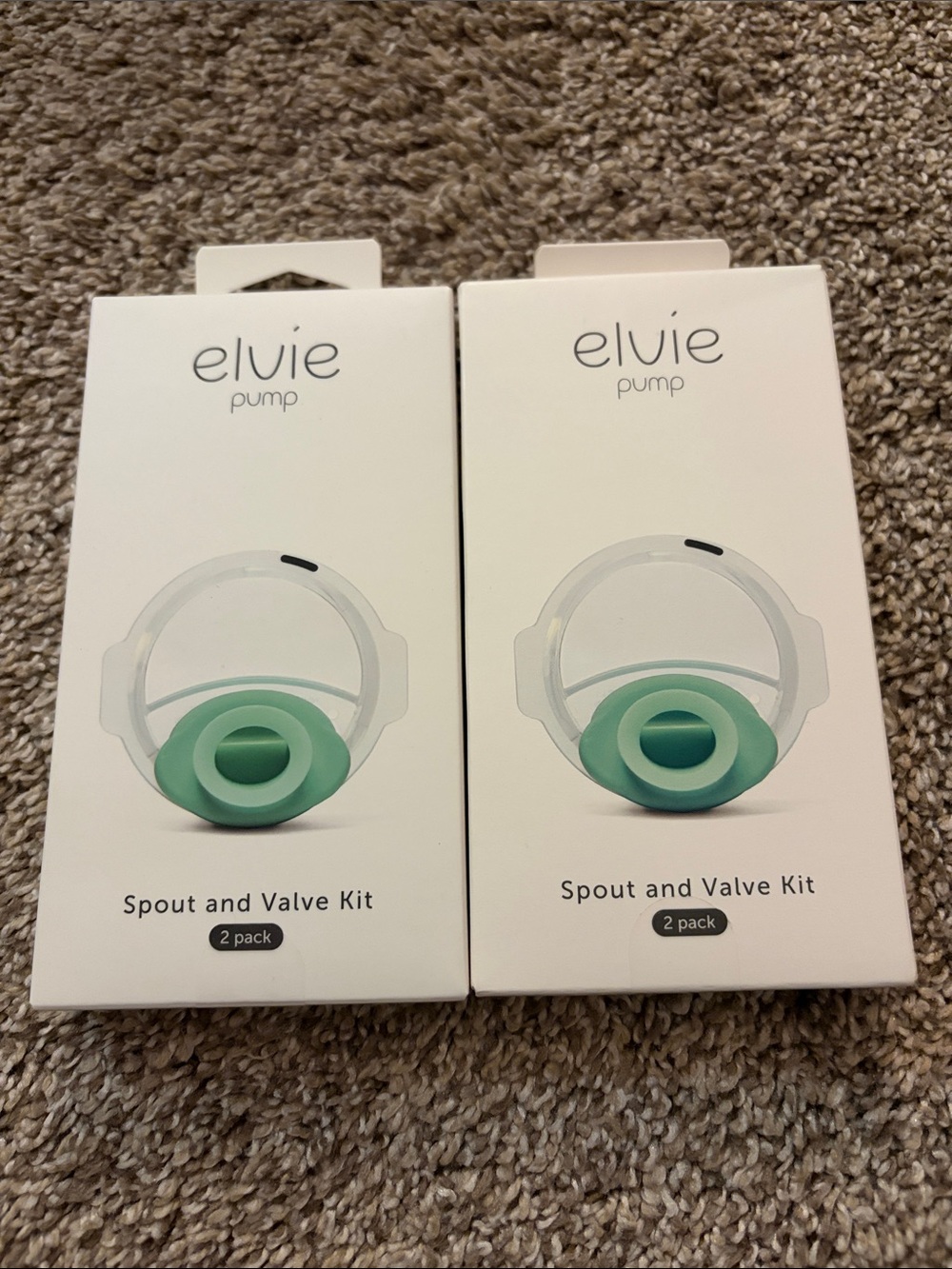 Elvie NEW Pump Spout and Valve Kit‎ Set of 2 - 2 Per Pack